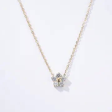 Collier Flower acier inoxydable