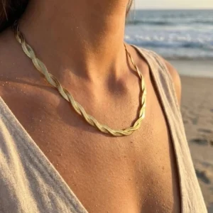 collier multirang en acier inoxydable