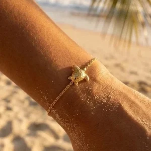 Bracelet tortue en acier inoxydable