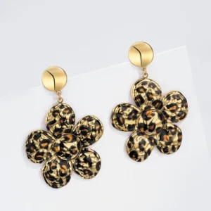 Boucles d'oreilles leopard