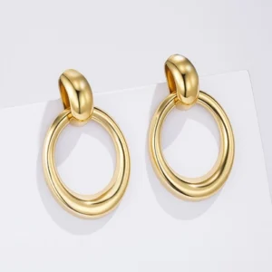 Boucles d'oreilles en acier inoxydable