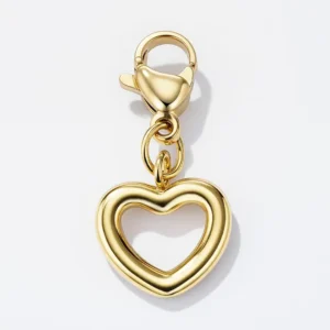 Charms coeur acier inoxydable