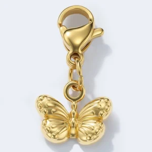 Charms papillon en acier inoxydable