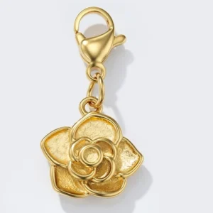 Charms rose en acier inoxydable