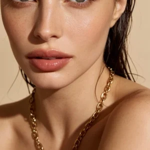 Collier grosse maille acier inoxydable