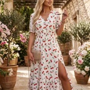 Robe longue Cerise