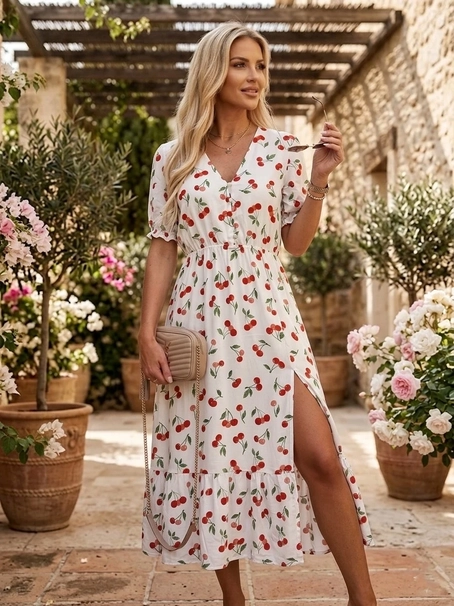 Robe longue Cerise