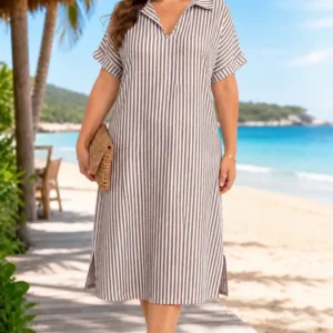 Robe à rayures Choco